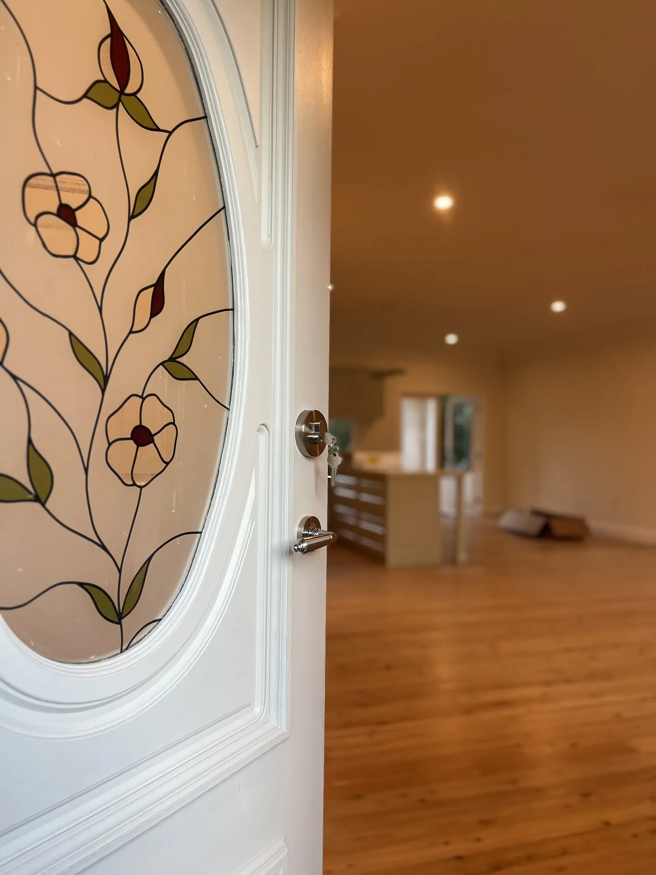 Detailed front door painting in Box Hill