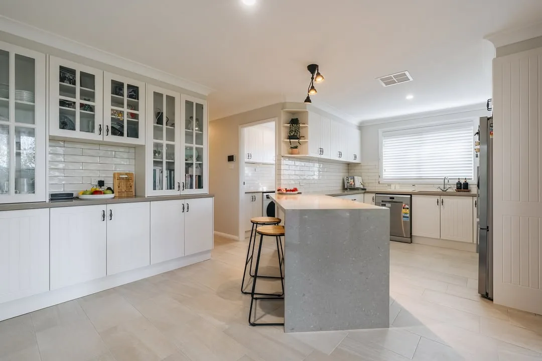 Freshly painted modern kitchen in the Hills District